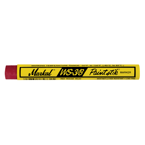 B&acirc;ton de peinture WS-3/8 Paintstik, B&acirc;ton plein, Rouge MAS Chibougamau