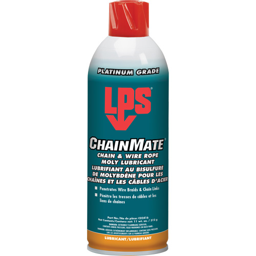 Lubrifiant pour chaînes & c&acirc;bles m&eacute;talliques Chainmate, Canette a&eacute;rosol MAS Chibougamau