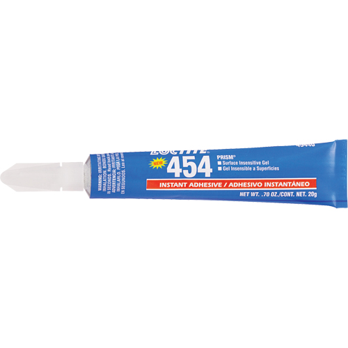 Prism 454 Instant Adhesive Gel, Clear, Tube, 20 g MAS Chibougamau