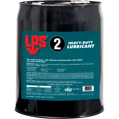 2&reg; Heavy-Duty Lubricant, Pail MAS Chibougamau