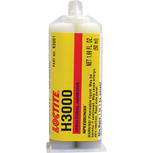 Adh&eacute;sif structural Speedbonder H3000, Deux composants, Cartouche double, 76 g, Cr&egrave;me MAS Chibougamau