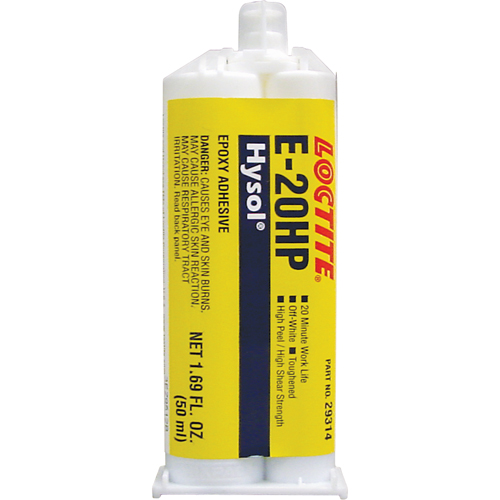 &eacute;poxyde Hysol E-20HP, Deux composants, Cartouche double, 104 g, Blanc cass&eacute; MAS Chibougamau