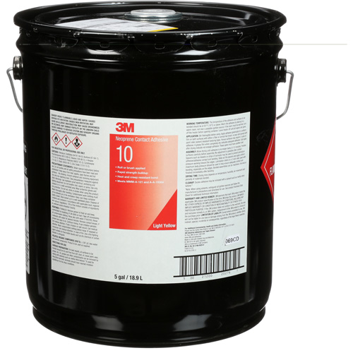 Ten Bond Contact Cement, Pail, 5 gal., Yellow MAS Chibougamau