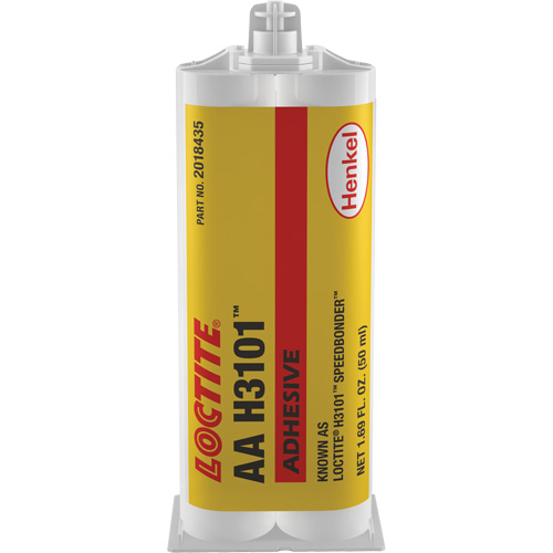 Adh&eacute;sif Speedbonder H3101, Deux composants, Cartouche double, 50 ml, Transparent MAS Chibougamau