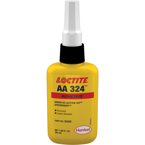 324 Speedbonder Structural Acrylic Adhesive, Two-Part, 50 ml, Bottle, Yellow MAS Chibougamau