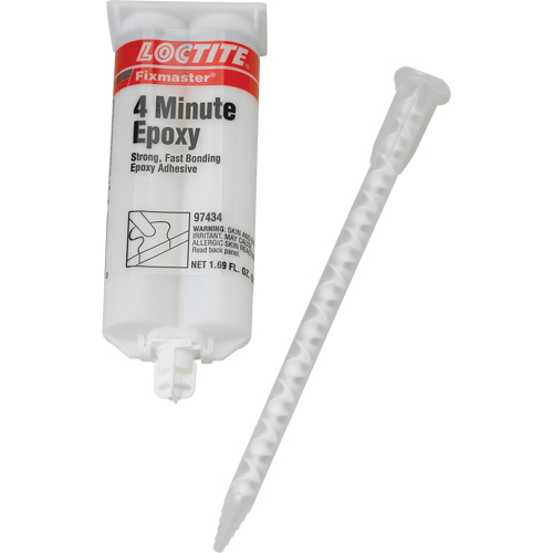 Fixmaster&reg; 4 Minute Adhesive, 50 ml, Dual Cartridge, Two-Part, Amber MAS Chibougamau