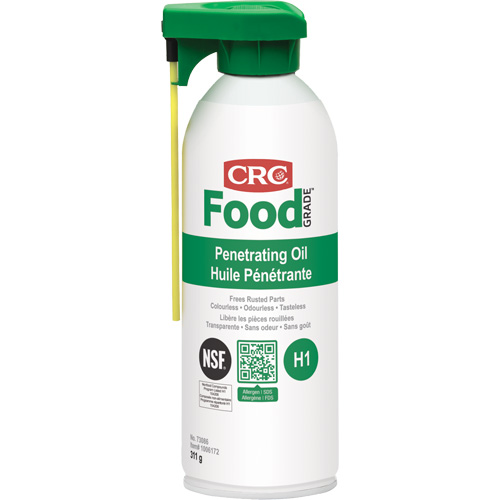 Huile p&eacute;n&eacute;trante pour usine alimentaire, Canette a&eacute;rosol, 312 g MAS Chibougamau