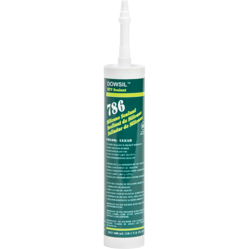 Silicone Sealant, 300 ml, Cartridge, Clear MAS Chibougamau