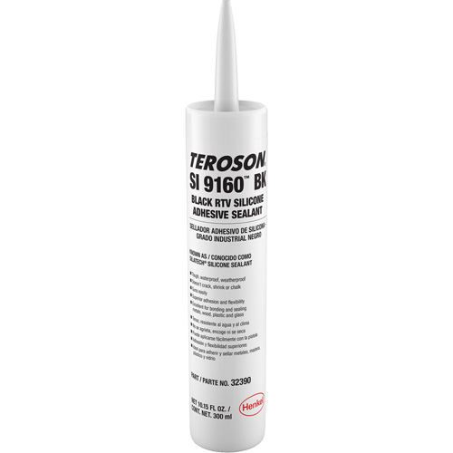 Scellant &agrave; la silicone Teroson SI 9160, Cartouche, Noir MAS Chibougamau