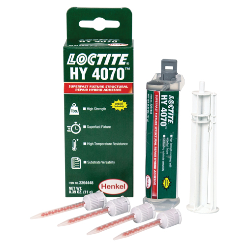 Adh&eacute;sif hybride pour r&eacute;parations structurales HY 4070, Deux composants, Cartouche double, 11 g, Blanc cass&eacute; MAS Chibougamau