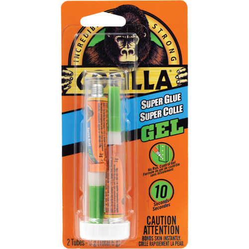 Super Glue Gel, 2 x 3 g, Tube, Clear MAS Chibougamau