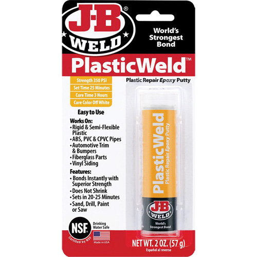 PlasticWeld Epoxy, 2 oz., Stick, Off-White MAS Chibougamau