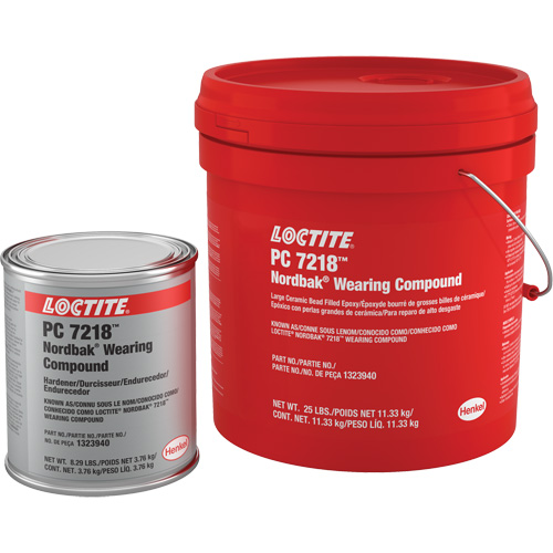 Compos&eacute; anti-usure 7218, 25 lb, Seau, Deux composants, Gris MAS Chibougamau