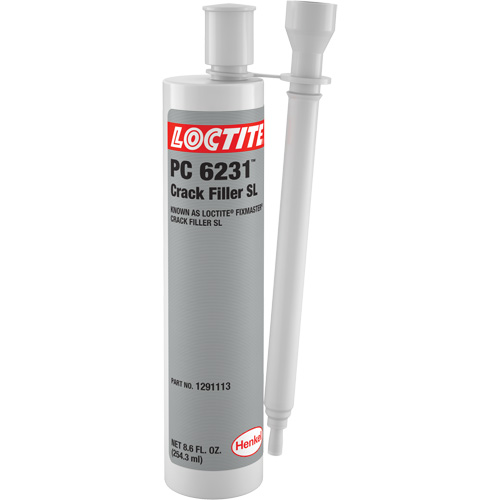 Loctite&reg; Fixmaster&reg; Crack Filler SL, 8.6 fl. oz., Dual Cartridge, Grey MAS Chibougamau