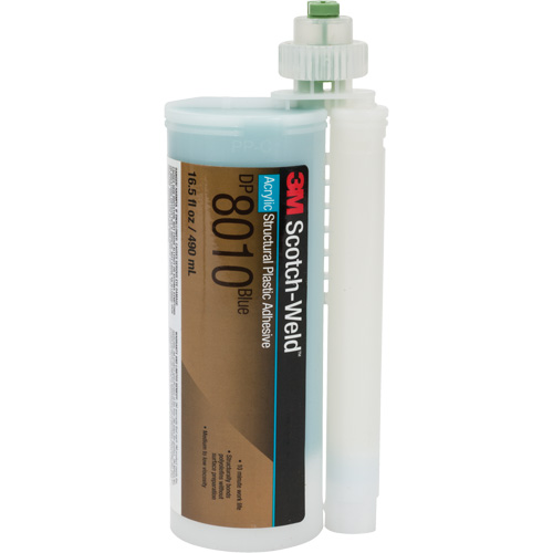Scotch-Weld Structural Plastic Adhesive, Two-Part, Cartridge, 490 ml, Blue MAS Chibougamau