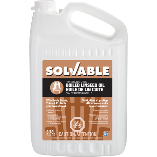 Boiled Linseed Oil, Jug, 3.78 L Net Volume MAS Chibougamau