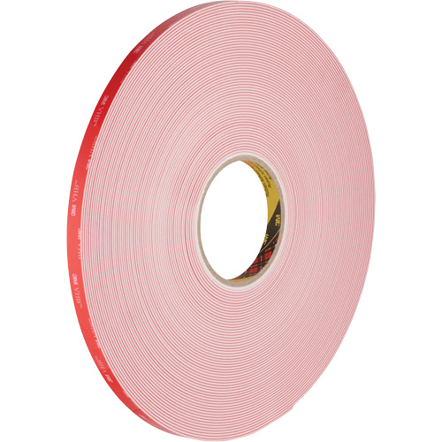 VHB Tape, 32.9 m (108') L x 12.7 mm (1/2") W, 62 mils, Acrylic MAS Chibougamau
