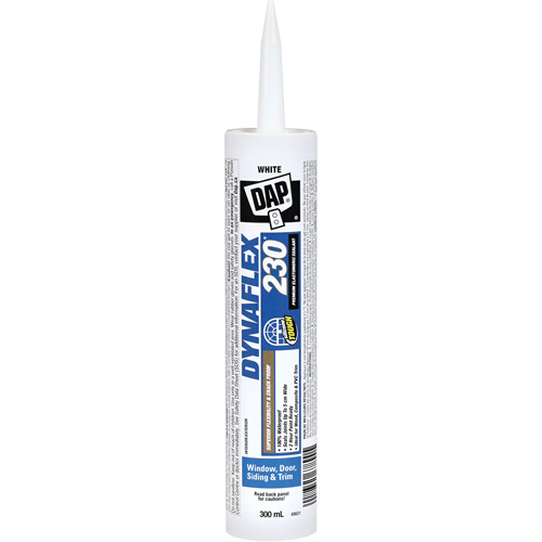 Scellant en &eacute;lastom&egrave;re de qualit&eacute; sup&eacute;rieure Dynaflex 230, 300 ml, Cartouche, Blanc MAS Chibougamau