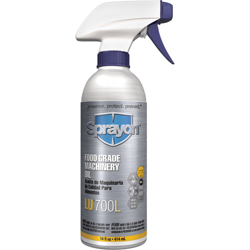 Huile &agrave; machine de cat&eacute;gorie alimentaire, 14 oz, Bouteille &agrave; g&acirc;chette MAS Chibougamau