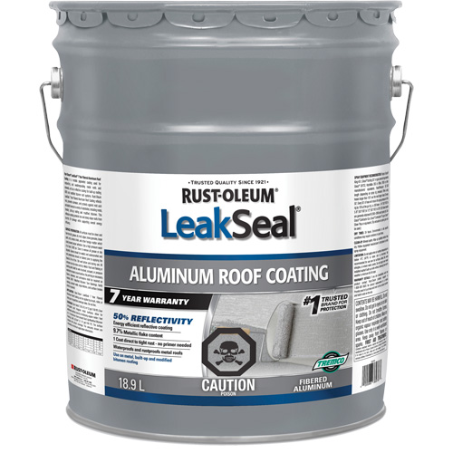 Rev&ecirc;tement de toit en aluminium 7 ans LeakSeal MAS Chibougamau