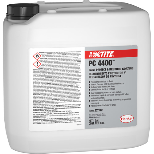 PC 4400 Paint Protect & Restore Coating, 3.8 L, Jug, Clear MAS Chibougamau