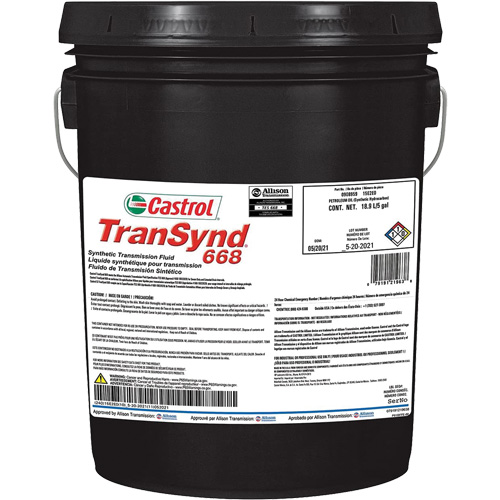 Liquide de transmission automatique enti&egrave;rement synth&eacute;tique TranSynd 668 MAS Chibougamau