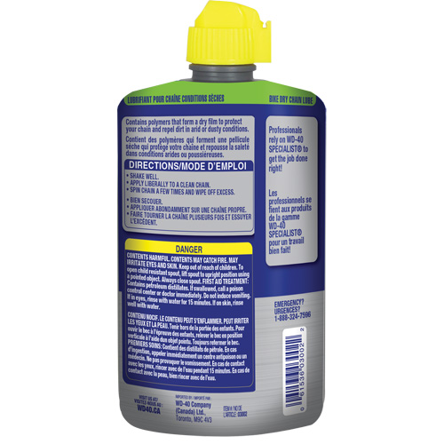 Bike Dry Chain Lubricant, Bottle MAS Chibougamau