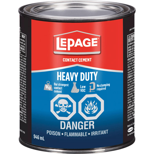 Heavy-Duty Contact Cement, Can, 946 ml, Amber MAS Chibougamau