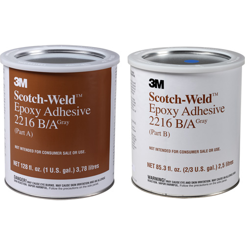 Adh&eacute;sif Scotch-Weld, 1 gal., Seau, Deux composants, Gris MAS Chibougamau