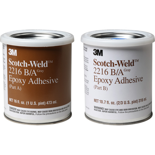 Scotch-Weld Adhesive, 32 fl. oz., Kit, Two-Part, Grey MAS Chibougamau