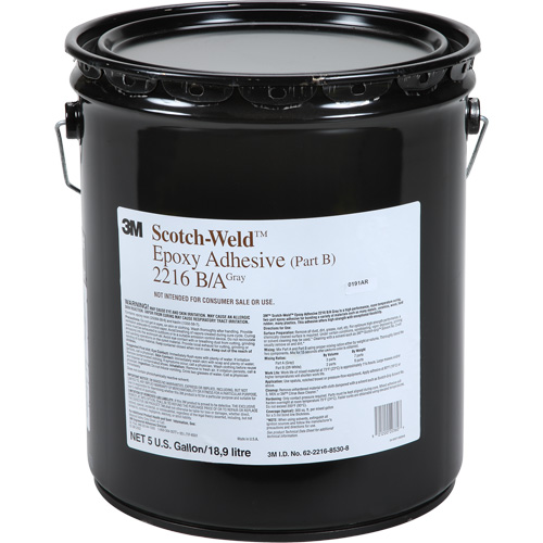Scotch-Weld Adhesive, 5 gal., Pail, Two-Part, Grey MAS Chibougamau