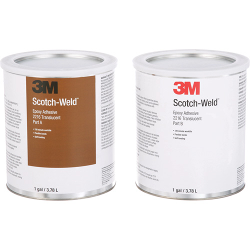 Adh&eacute;sif Scotch-Weld, 1 gal., Seau, Deux composants, Translucide MAS Chibougamau