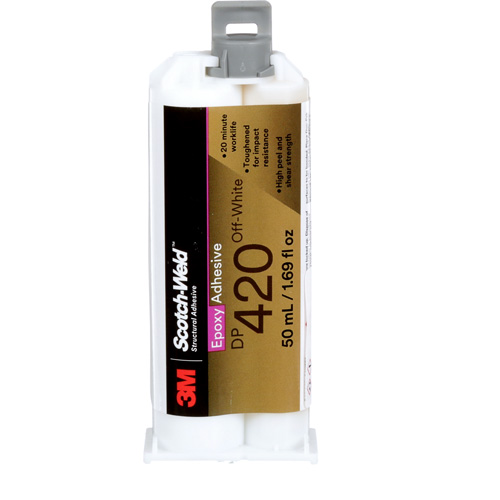 Adh&eacute;sif Scotch-Weld, 1,25 oz lq, Cartouche, Deux composants, Blanc cass&eacute; MAS Chibougamau