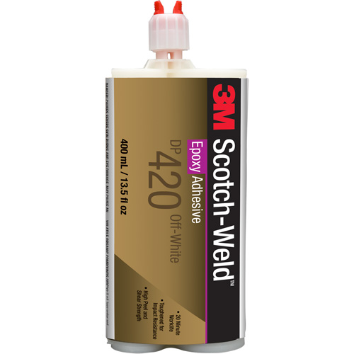 Adh&eacute;sif Scotch-Weld, 400 ml, Cartouche, Deux composants, Blanc cass&eacute; MAS Chibougamau