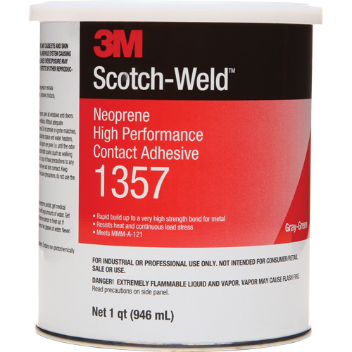 Colle contact haute performance &agrave; base de n&eacute;opr&egrave;ne, Canette, 32 oz liq., Gris MAS Chibougamau