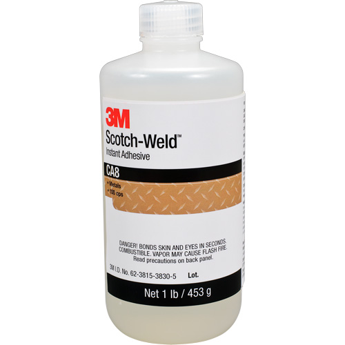 Adh&eacute;sif instantan&eacute; CA8 Scotch-Weld, Transparent, Bouteille, 1 lb MAS Chibougamau
