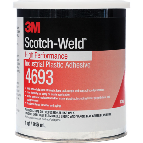 Adh&eacute;sif industriel haute performance pour le plastique Scotch-Weld MAS Chibougamau
