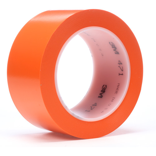 Ruban en vinyle 471, 19 mm (3/4") la x 32,9 m (108') lo, 5,2 mils, Orange MAS Chibougamau