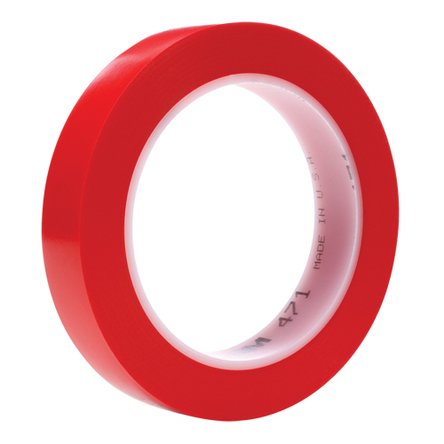 Ruban en vinyle 471, 19 mm (3/4") la x 32,9 m (108') lo, 5,3 mils, Rouge MAS Chibougamau