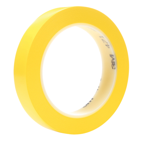 Ruban en vinyle 471, 19 mm (3/4") la x 32,9 m (108') lo, 5,3 mils, Jaune MAS Chibougamau