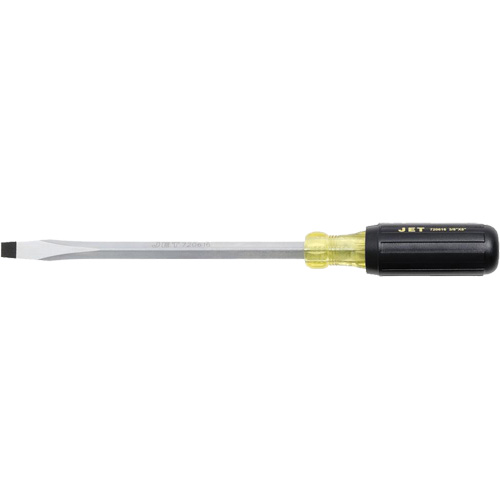 JKSS-8 Slot Screwdriver, 3/8" Tip, Square, 8" L, Cushion Grip Handle MAS Chibougamau