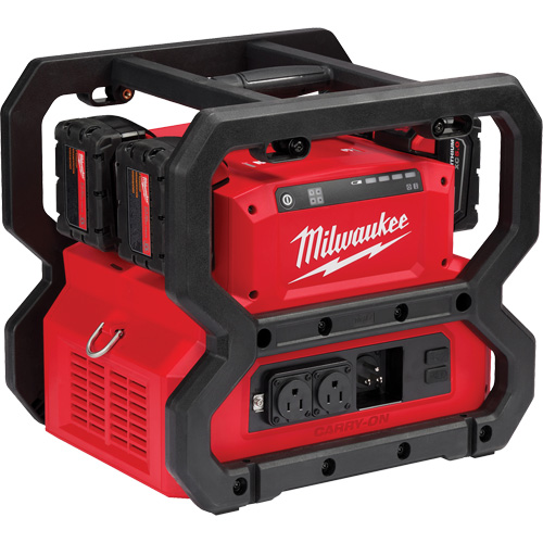M18 Carry-On Power Supply, 1800 W/3600 W, Lithium Ion, 13-3/4" H x 12-1/4" W x 15" D, 28 lbs. MAS Chibougamau