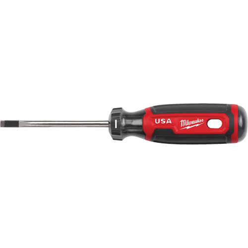 Cabinet Screwdriver, 3/16" Tip, Round, 170 mm L, Cushion Grip Handle MAS Chibougamau