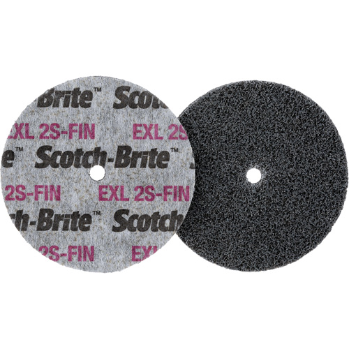 Scotch-Brite EXL Unitized Wheel, 3" x 1/2", 1/4" Arbor MAS Chibougamau