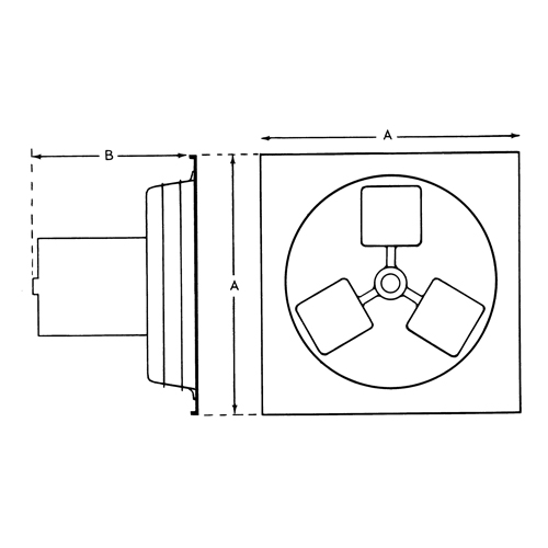 Exhaust Fan 12" 1SP Panel Series MAS Chibougamau