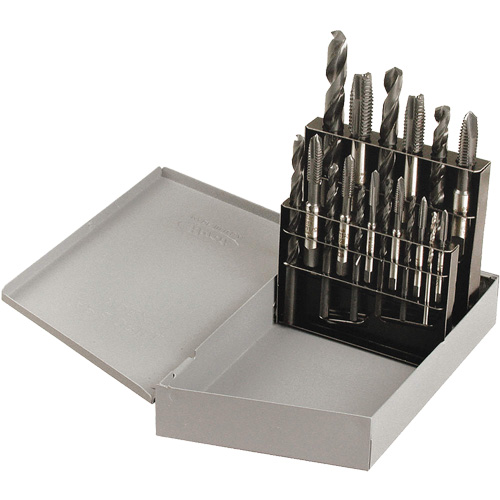 Jeu de tarauds &agrave; main Drill & Plug, 18 morceaux MAS Chibougamau