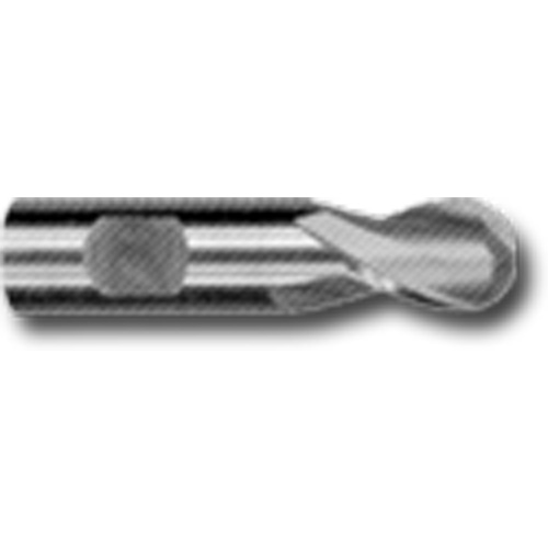 Weldon Shank Ball End Slot Drill Bit, 5/32" Dia., 2" L, 1/4" Shank, High Speed Cobalt MAS Chibougamau