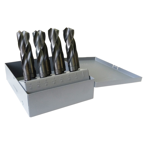 Reduced Shank Drill Bit Set, 8 Pieces, High Speed Steel MAS Chibougamau