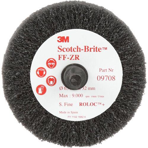 Scotch-Brite Cut & Polish Flap Brush, Aluminum Oxide, Fine Grit, 2-1/2" x 1-1/4" x 1/4" MAS Chibougamau