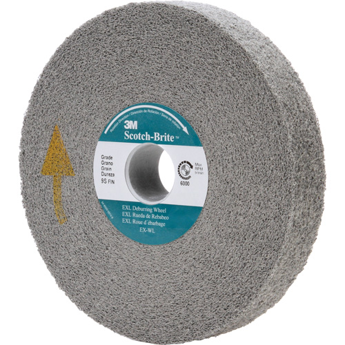 Meule d'&eacute;barbage EXL Scotch-Brite, 6" x 1", Arbre de 1" MAS Chibougamau